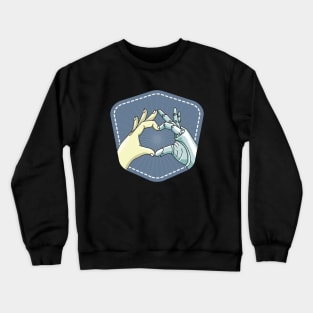 prostheses_hands Crewneck Sweatshirt